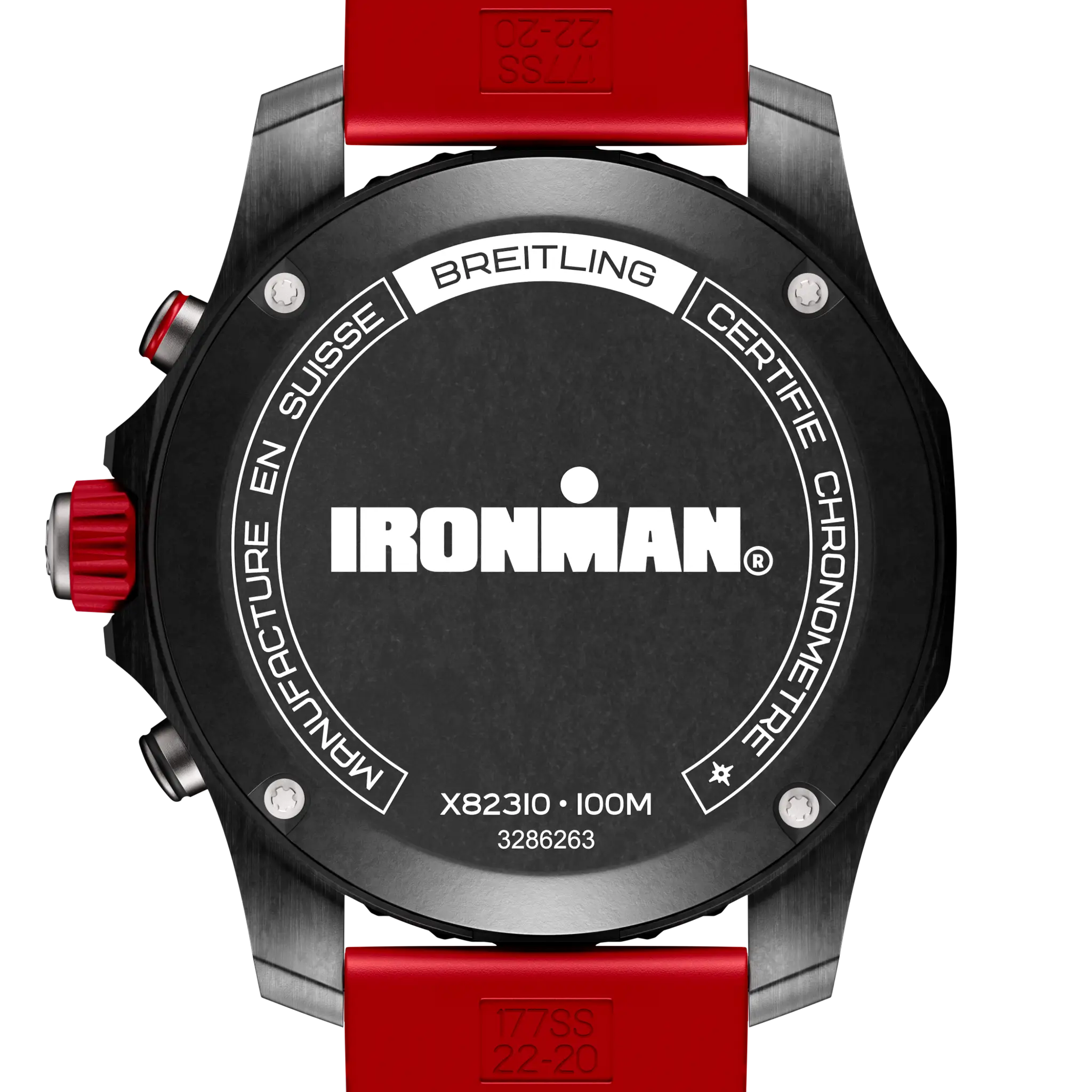 美品 ブライトリング BREITLING 腕時計 エンデュランス プロ IRONMAN X823109A1K1S1 クォーツ 電池式 44mm アイアンマン トライアスロン レッド ブラック 赤 黒 軽量 アナログ時計 Endurance Pro 44 Ironman® - X823109A1K1S1 | Breitling